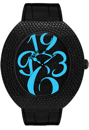 Franck Muller Infinity Ellipse 3650 QZ A NR D CD Blue Franck Muller Infinity Ellipse 3650 QZ A NR D CD Blue