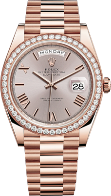 Rolex Day-Date 40 mm Everose gold 228345rbr-0008 Rolex Day-Date 40 mm Everose gold 228345rbr-0008