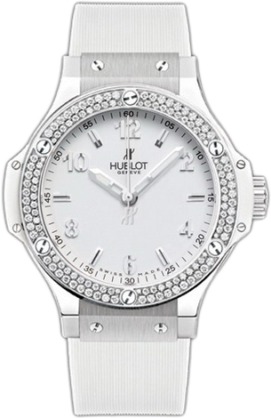 Hublot Big Bang 38 MM Steel All White Diamonds 361.SE.2010.RW.1104