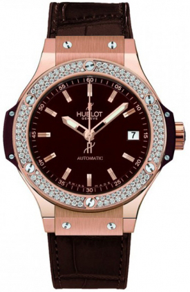 Hublot Big Bang 38 MM Red Gold Cappuccino Diamonds 365.PC.3180.LR.1104