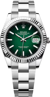 Rolex Datejust 36,39,41 mm 41 mm Oystersteel Green ombré 126334-0033