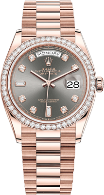 Rolex Day-Date 36 mm, Everose gold 128345rbr-0052