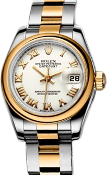 Rolex Архив Rolex Lady 26mm Steel and Yellow Gold 179163 White Rome Rolex Архив Rolex Lady 26mm Steel and Yellow Gold 179163 White Rome