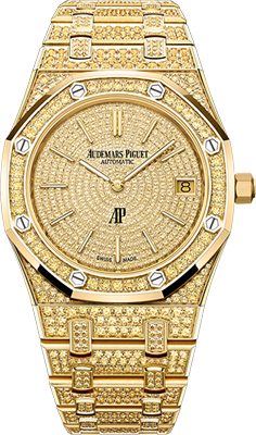 Audemars Piguet Royal Oak 39 mm yellow gold Yellow sapphires 16202BA.HH.1241BA.01 Audemars Piguet Royal Oak 39 mm yellow gold Yellow sapphires 16202BA.HH.1241BA.01