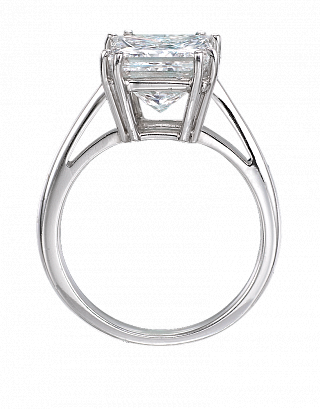 Rectangular Cut Diamond Solitaire 01