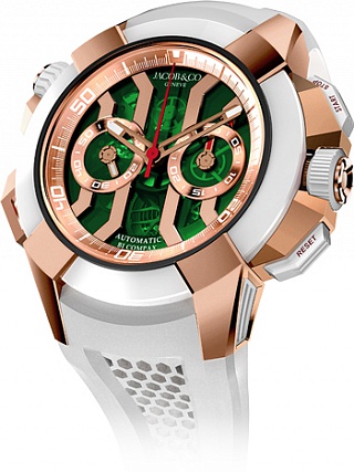 Jacob & Co. Watches Epic X Epic X Chrono Epic X Chrono Rose Gold Green Dial EC312.42.PB.GN.A