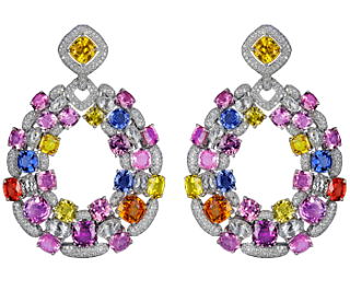 Jacob & Co. Jewelry Fine Jewelry Multi-Color Sapphire Drop Earrings 91327454 Jacob & Co. Jewelry Fine Jewelry Multi-Color Sapphire Drop Earrings 91327454