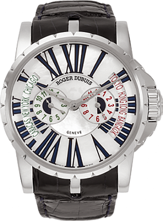 Roger Dubuis Архив Roger Dubuis Three Timezones EX45 EX45 1448 9 N1.7ATT/28 WG Roger Dubuis Архив Roger Dubuis Three Timezones EX45 EX45 1448 9 N1.7ATT/28 WG