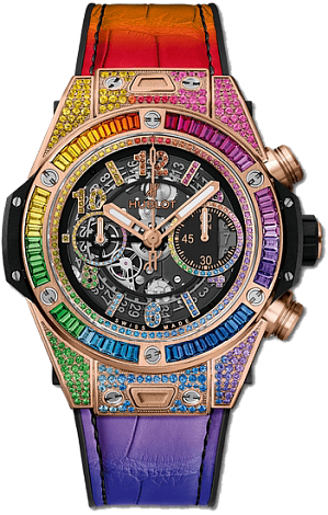 Hublot Архив Hublot Rainbow King Gold 45 mm 411.OX.9910.LR.0999 Hublot Архив Hublot Rainbow King Gold 45 mm 411.OX.9910.LR.0999