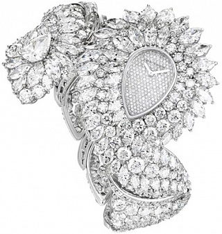 Harry Winston High Jewelry Paisley Diamond Bracelet Watch Paisley Diamond Bracelet Watch