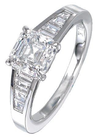 Jacob & Co. Jewelry Bridal Square Emerald Cut Solitaire RFAS1003DK Jacob & Co. Jewelry Bridal Square Emerald Cut Solitaire RFAS1003DK