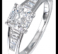 Square Emerald Cut Solitaire 01