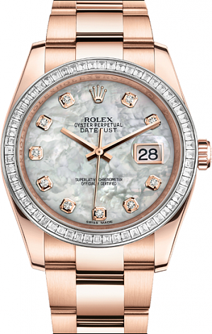 Rolex Архив Rolex Oyster 36 mm Everose gold diamonds 116285bbr-0002 Rolex Архив Rolex Oyster 36 mm Everose gold diamonds 116285bbr-0002