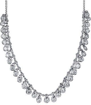 Jacob & Co. Jewelry Bridal Bezel-set Round-cut Diamond Necklace 91326616