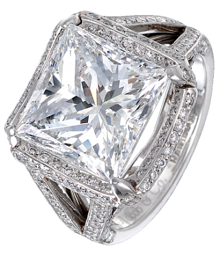 Jacob & Co. Jewelry Bridal Princess-Cut Diamond Solitaire 90403350