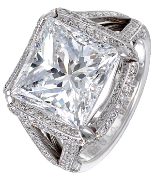 Jacob & Co. Jewelry Bridal Princess-Cut Diamond Solitaire 90403350 Jacob & Co. Jewelry Bridal Princess-Cut Diamond Solitaire 90403350