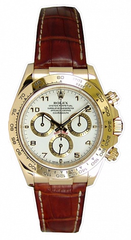 Rolex Архив Rolex Cosmograph 40mm Yellow Gold 116518-White