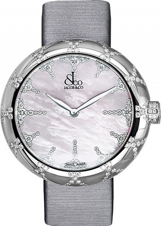 Jacob & Co. Watches Ladies Collection BRILLIANT HALF PAVE 38mm 210.020.10.RZ.LZ.3NS