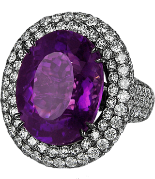 Jacob & Co. Jewelry High Jewelry Amethyst Diamond Ring 91327321