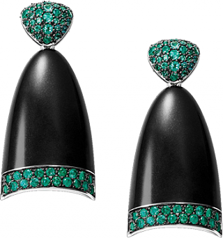 De Grisogono Jewelry Black Bell Collection Earrings 13701/05