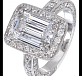 Edwardian Emerald-Cut Diamond Solitaire 01