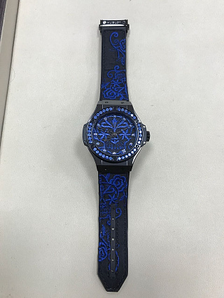 Sugar Skull Fluo Cobalt Blue 02