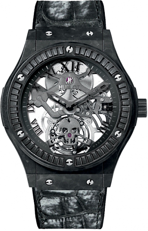 Hublot Classic Fusion Skull Black Diamonds Ceramic-Coated Aluminium 505.UC.0140.LR.1900.SKULL