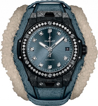 Hublot Big Bang One Click 39 MM One Click Frosted Carbon Diamonds 465.QK.7170.VR.1204.ALP18 Hublot Big Bang One Click 39 MM One Click Frosted Carbon Diamonds 465.QK.7170.VR.1204.ALP18
