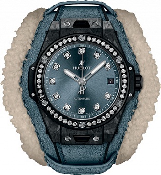 Hublot Big Bang One Click 39 MM One Click Frosted Carbon Diamonds 465.QK.7170.VR.1204.ALP18