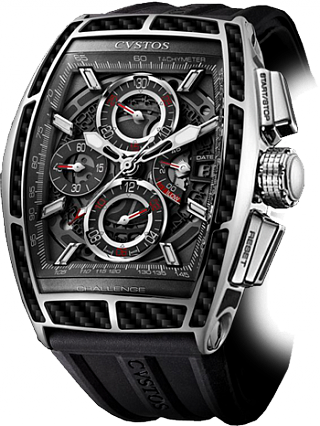 Cvstos Challenge Chrono II Carbon Steel with Black Carbon inlay Cvstos Challenge Chrono II Carbon Steel with Black Carbon inlay