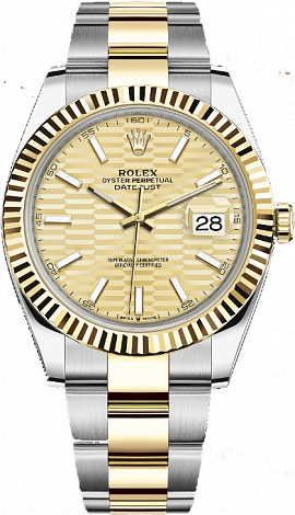 Rolex Datejust 36,39,41 mm GOLDEN, FLUTED-MOTIF 41 mm 126333-0021