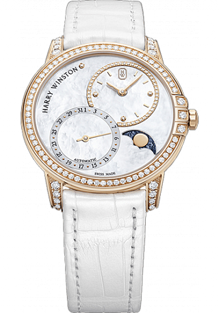 Harry Winston Midnight Date Moon Phase Automatic 36mm MIDAMP36RR001 Harry Winston Midnight Date Moon Phase Automatic 36mm MIDAMP36RR001
