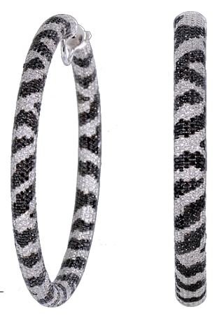 Jacob & Co. Jewelry Fine Jewelry Zebra Hoop Earrings 90813717 Jacob & Co. Jewelry Fine Jewelry Zebra Hoop Earrings 90813717