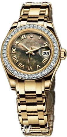 Rolex Datejust Special Edition Lady Pearlmaster 29 mm Yellow Gold 80308 BRIL Black MOP Rolex Datejust Special Edition Lady Pearlmaster 29 mm Yellow Gold 80308 BRIL Black MOP
