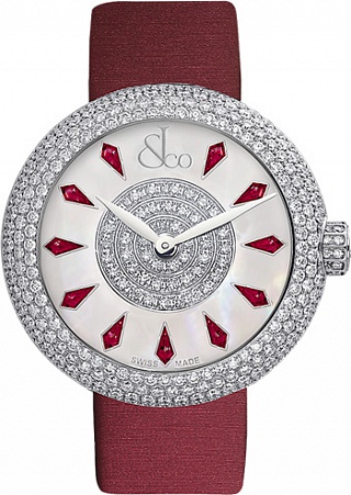 Jacob & Co. Watches Ladies Collection BRILLIANT HALF PAVE 38mm BQ020.10.RH.KE.A Jacob & Co. Watches Ladies Collection BRILLIANT HALF PAVE 38mm BQ020.10.RH.KE.A