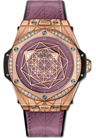 Hublot Big Bang One Click 39 MM Sang Bleu King Gold Pink Diamonds 39 мм 465.OS.89P8.VR.1204.MXM20