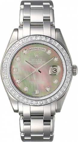 Rolex Архив Rolex 39 mm PLATINUM BAGUETTE BEZEL SPECIAL EDITION 18956 BAGUETTE Rolex Архив Rolex 39 mm PLATINUM BAGUETTE BEZEL SPECIAL EDITION 18956 BAGUETTE