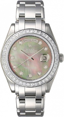 Rolex Архив Rolex 39 mm PLATINUM BAGUETTE BEZEL SPECIAL EDITION 18956 BAGUETTE