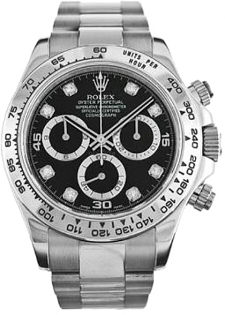 Rolex Daytona Black-Diamonds WG 116509 Rolex Daytona Black-Diamonds WG 116509