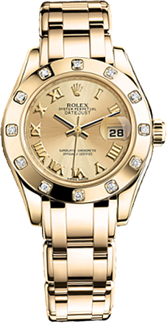 Rolex Datejust Special Edition Lady Pearlmaster 29 mm Yellow Gold 80318-0060