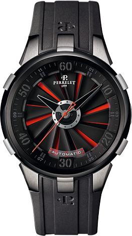 Perrelet Turbine XL Red Titanium and Black DLC A1050 Perrelet Turbine XL Red Titanium and Black DLC A1050