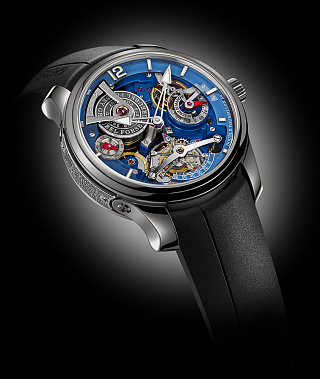 Double Tourbillon Technique 30° Blue 01