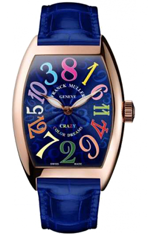 Franck Muller Cintree Curvex Crazy Hour 55 mm 8880 CH COL RG BL Franck Muller Cintree Curvex Crazy Hour 55 mm 8880 CH COL RG BL