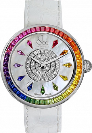 Jacob & Co. Watches Ladies Collection BRILLIANT RAINBOW WHITE GOLD BA537.30.GR.KW.A