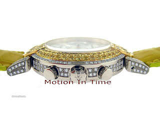 LADY CHRONOGRAPH DIAMOND & CANARY WHITE GOLD 01