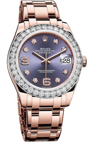 Rolex Datejust Special Edition Pearlmaster 39 мм золото Everose и бриллианты 86285-0004