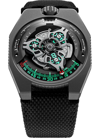 Urwerk 100 Gunmetal ur-100 gun Urwerk 100 Gunmetal ur-100 gun