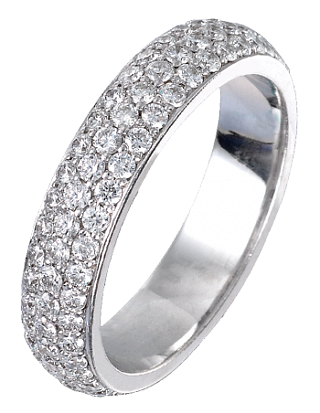 Jacob & Co. Jewelry Bridal Melange White Gold Band 90814992 Jacob & Co. Jewelry Bridal Melange White Gold Band 90814992