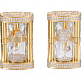 Diamond & Yellow Gold HourglassCufflinks 01