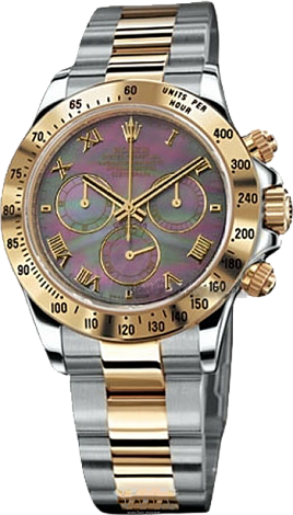 Rolex Архив Rolex Steel Gold Dark Pave Dial 116523 dark mother of pearl dial